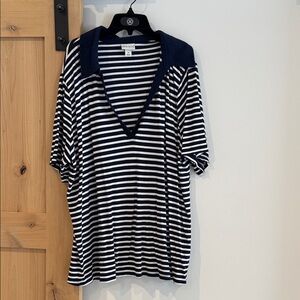 Blue v- neck Shirt